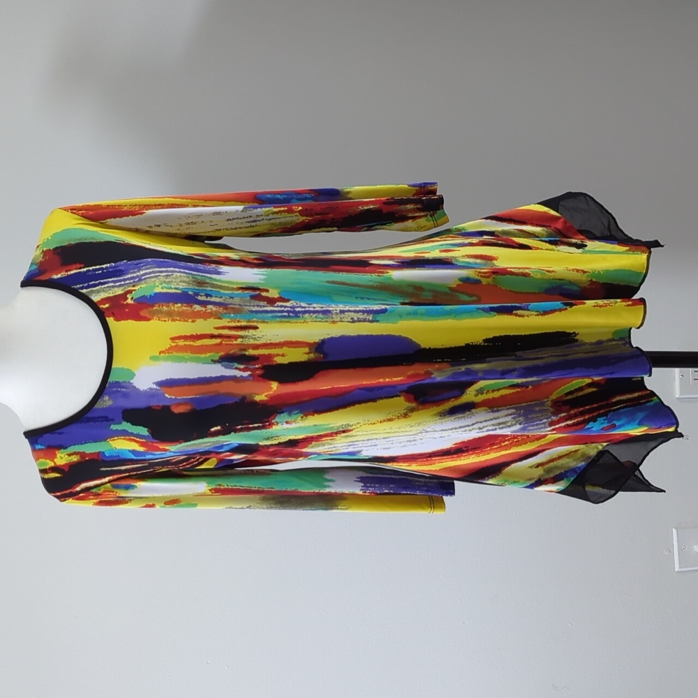 Bianca Nygard Abstract 3/4-Sleeve Long Shirt